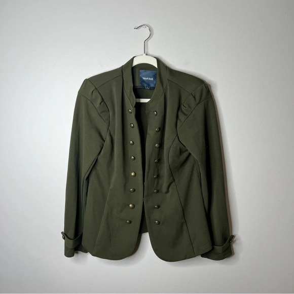 Modcloth Climb The Ranks Green Jacket - Picture 4 of 10